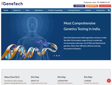 Tablet Screenshot of genetech.co.in